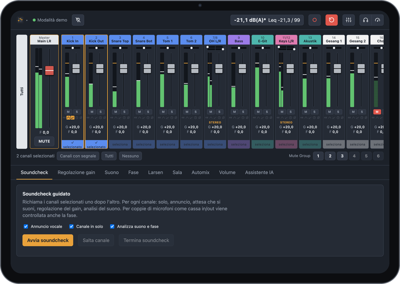 Mixer su un iPad